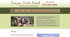 Desktop Screenshot of canyontrailsranch.com